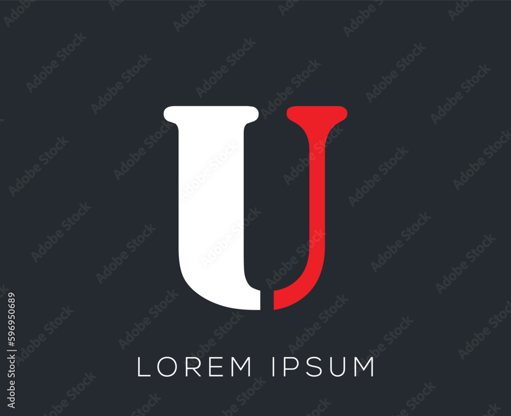 Initial Alphabet 'U' Logo Design Template Initial Alphabet 'U' Logo Design Template