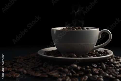 cup of coffee beans, Generative AI 