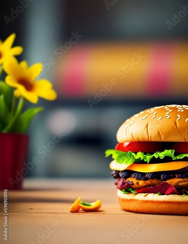 FAST FOOD IMAGES, SCALED UP, 8K photo