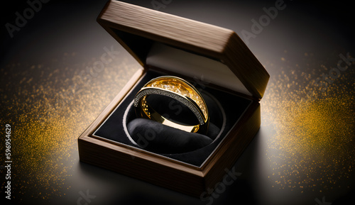 golden ring in a box © Regina