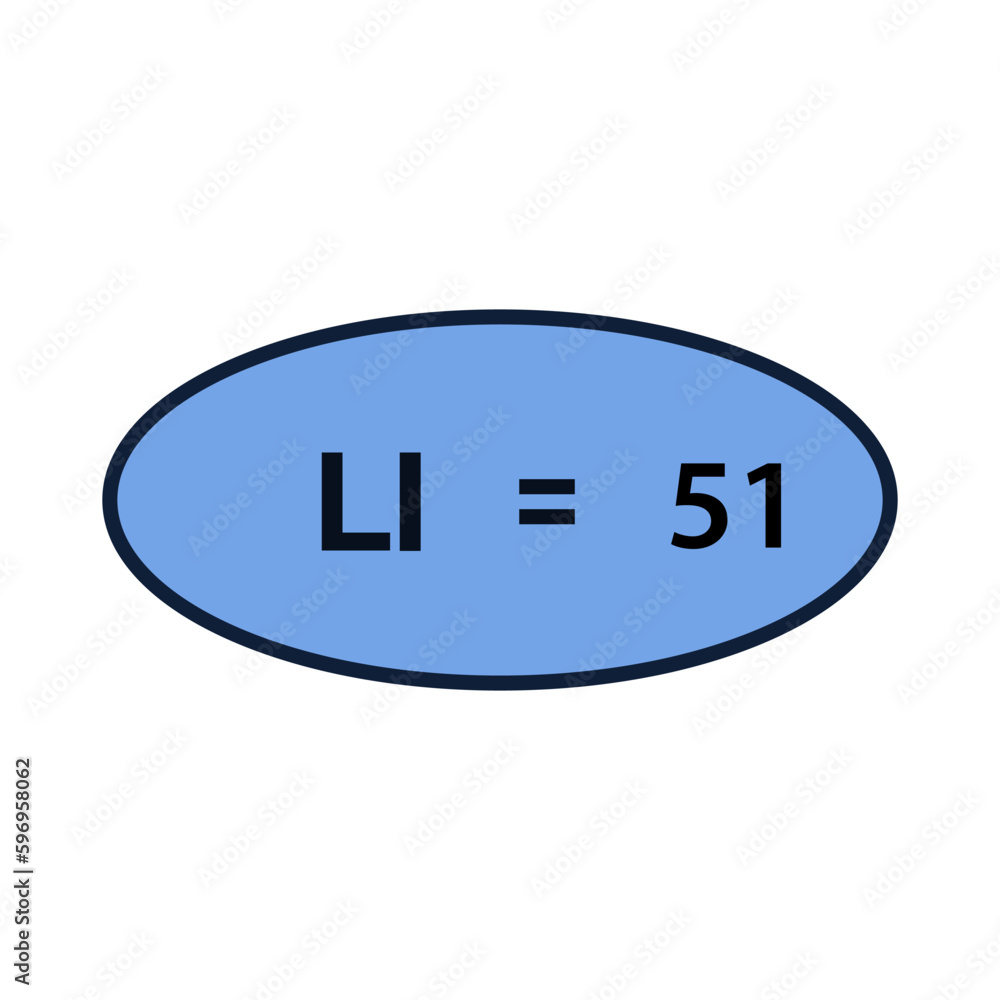 Roman number icon flat style illustration Roman number icon flat style illustration
