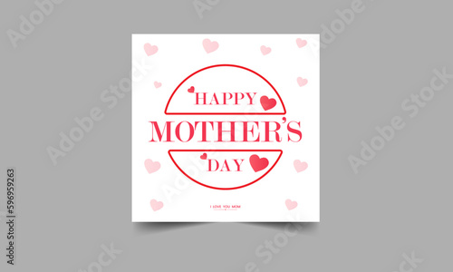 Mothers day for woman and child love you mum message