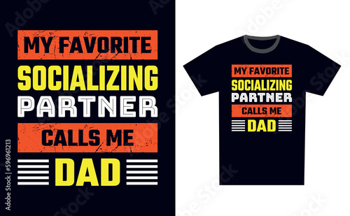 Socializing T Shirt Design Template Vector