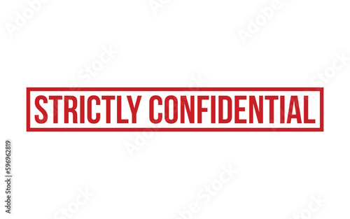 Strictly Confidential rubber grunge stamp seal vector