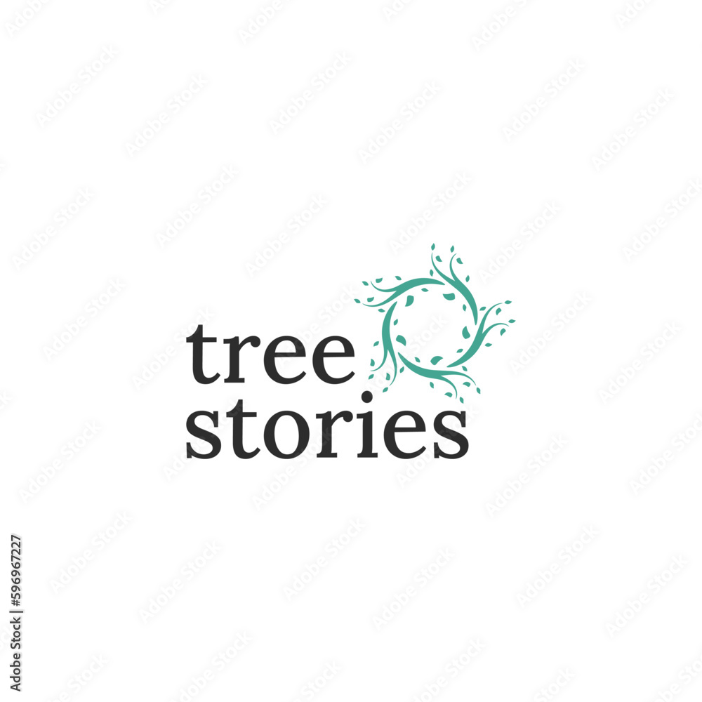 organic tree stories logo design vector illustration. creative of circle element for garden, planting, and farm business with simple, modern and elegant isolated on white background. organic tree stories logo design vector illustration. creative of circle element for garden, planting, and farm business with simple, modern and elegant isolated on white background.