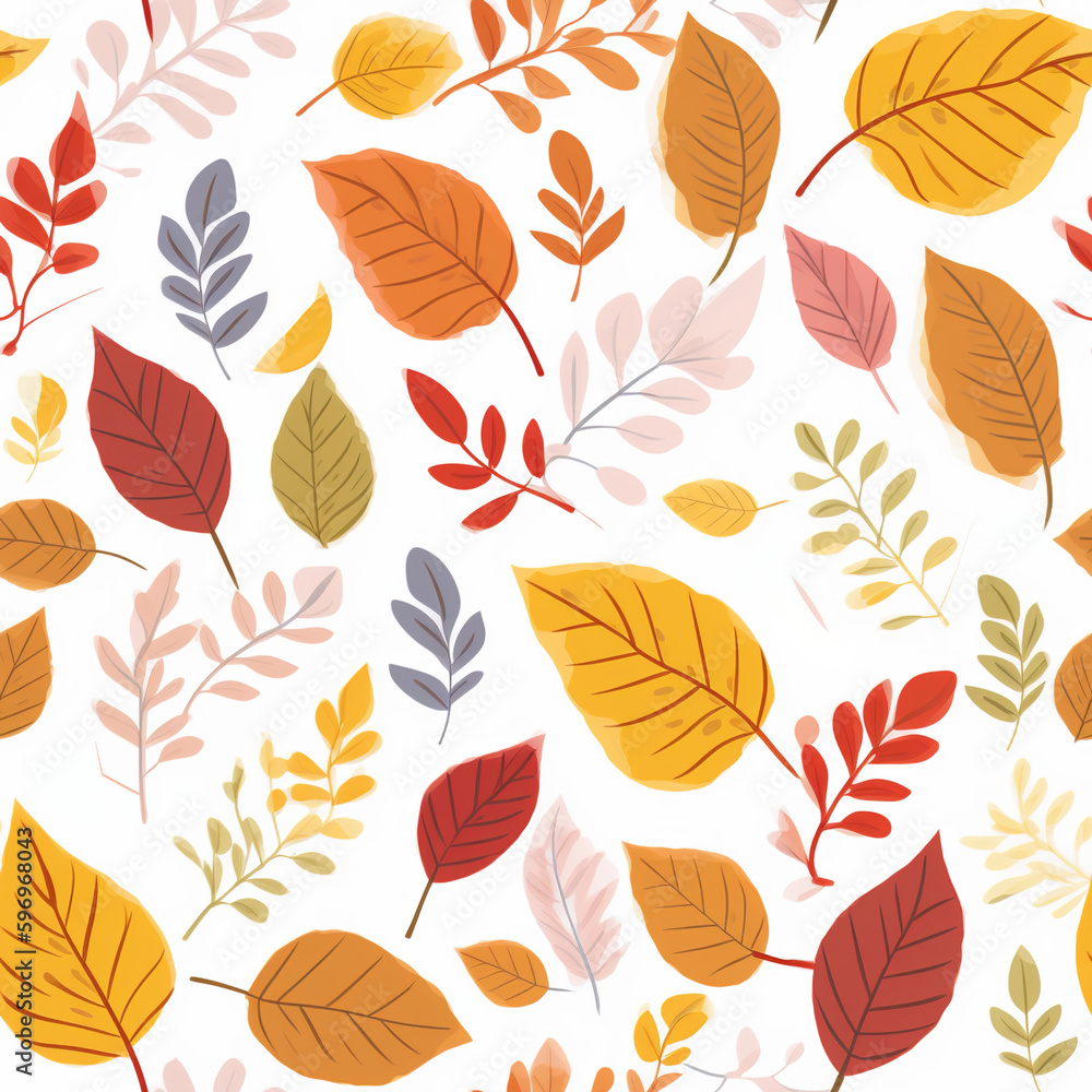 autumn leaves seamless pattern autumn leaves seamless pattern