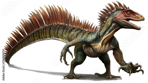 ディロフォサウルスのイメージ - image of Dilophosaurus - No1 Generative AI © Orange Eyes