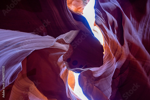 Lower Antelope Canyon a Natural attraction in the Navajo Reservation near Page, Arizona USA