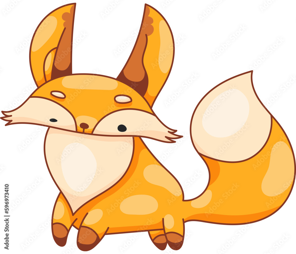 Obraz premium Cute Fox Character