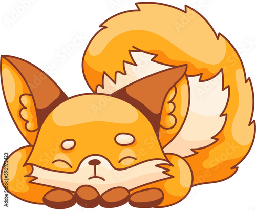 Fototapeta Naklejka Na Ścianę i Meble -  Cute Fox Character