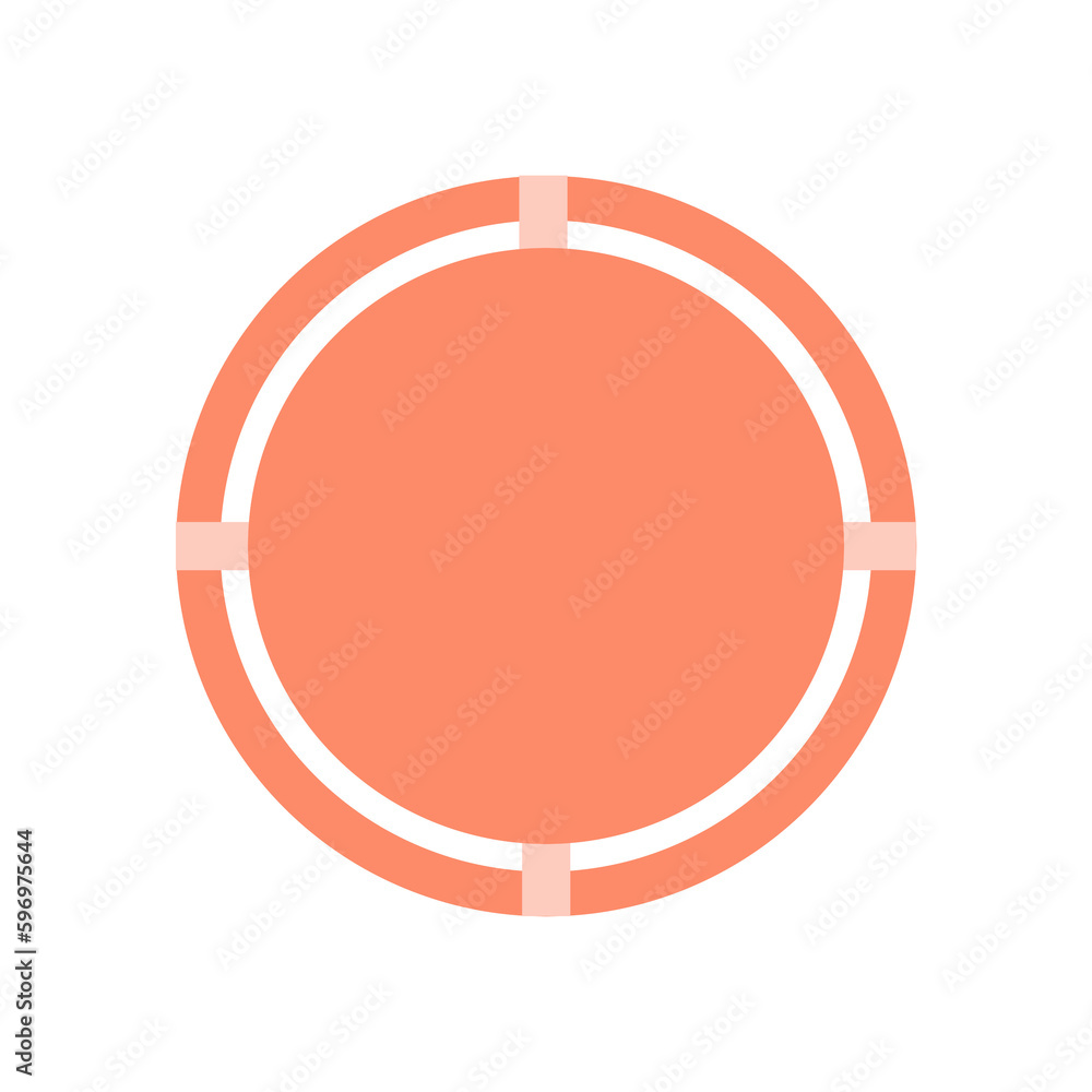 orange round frame orange round frame