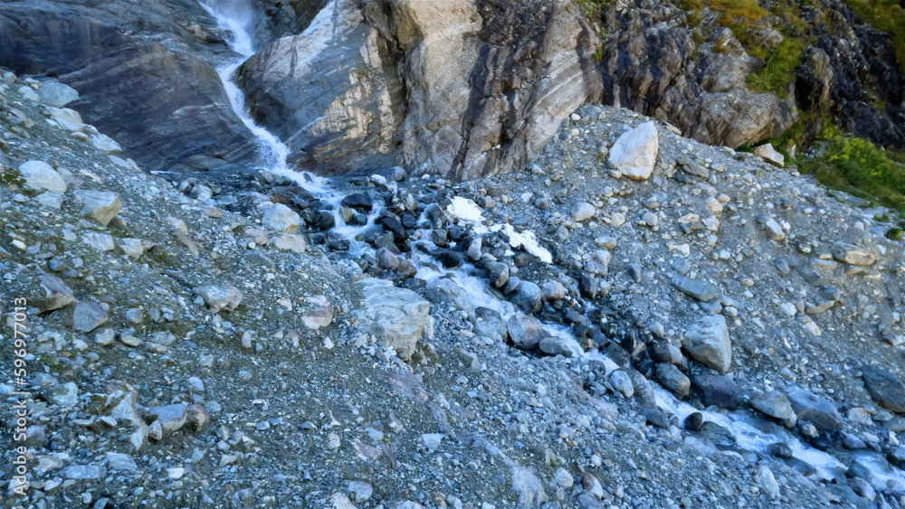 pretty mountain ridge highland fast water fall at summertime day - photo of nature pretty mountain ridge highland fast water fall at summertime day - photo of nature