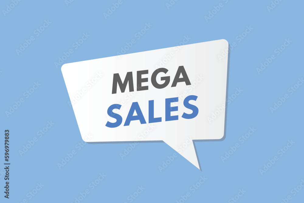 Mega Sales text Button. Mega Sales Sign Icon Label Sticker Web Buttons Mega Sales text Button. Mega Sales Sign Icon Label Sticker Web Buttons