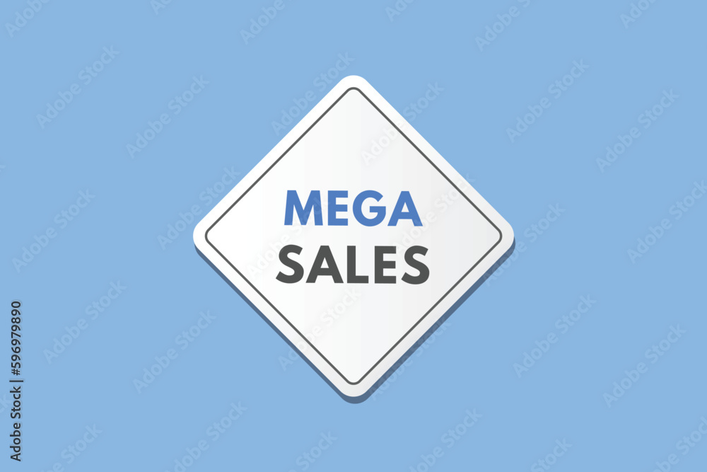 Mega Sales text Button. Mega Sales Sign Icon Label Sticker Web Buttons Mega Sales text Button. Mega Sales Sign Icon Label Sticker Web Buttons