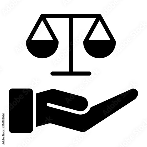 Legislation glyph icon for constitution, business and finance, miscellaneous, serve, law, education, justice, scale, hand, and legislative logo photo