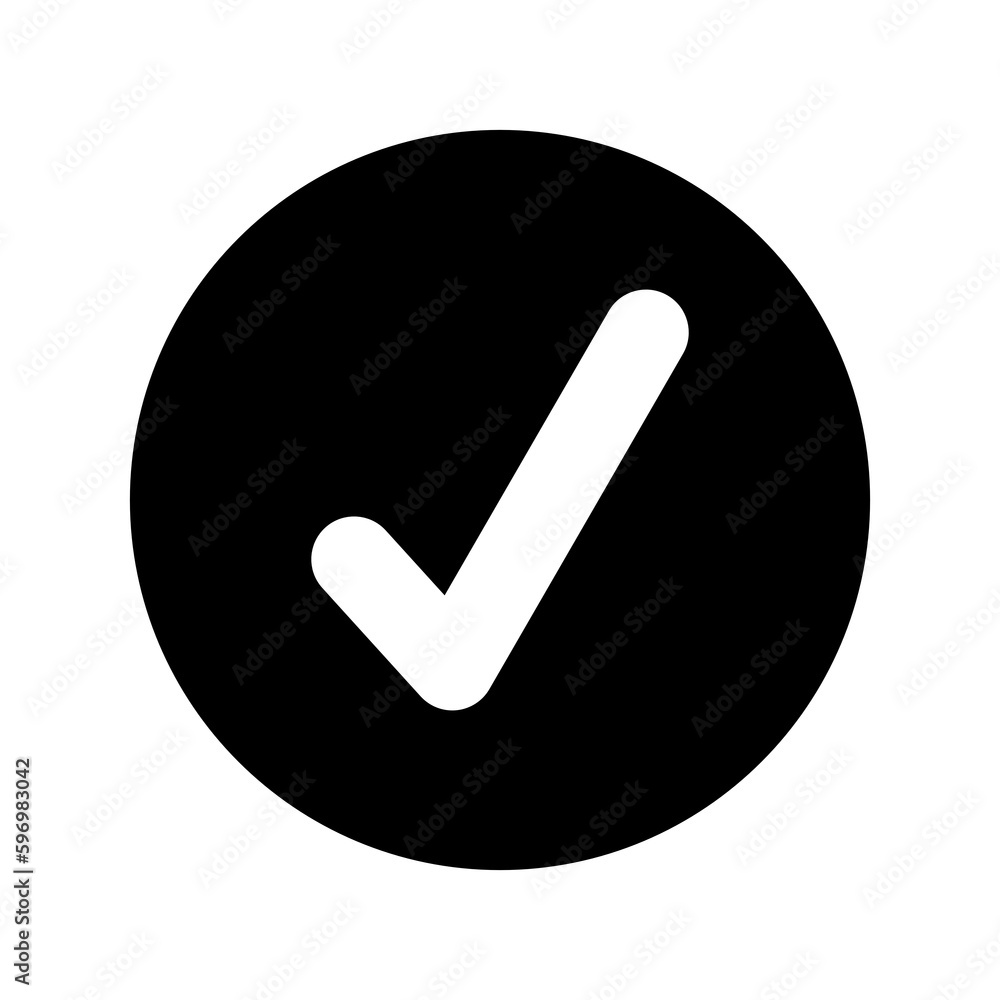 Check Mark icon isolate on transparent background. Check Mark icon isolate on transparent background.