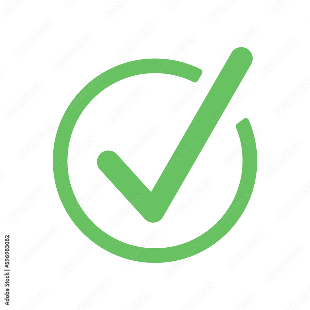 Check Mark icon isolate on transparent background. Check Mark icon isolate on transparent background.