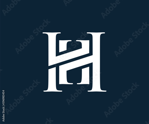 Letter H logo design 