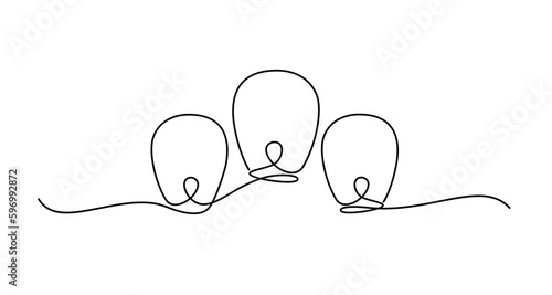 Vesak day line art style vector eps 10