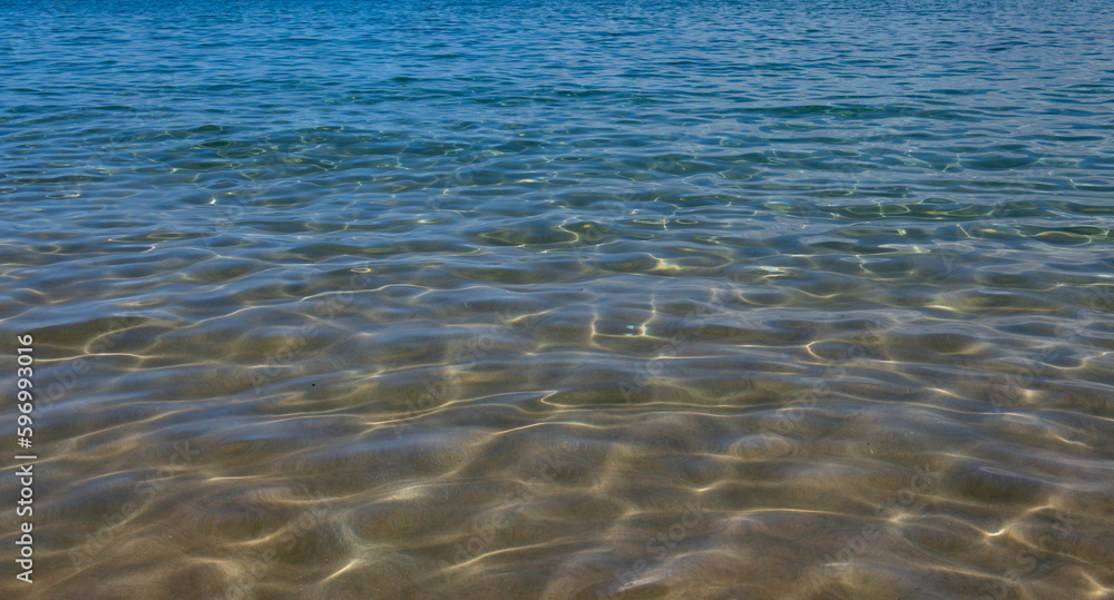 Abstract sea nature background. Water waves in sunlight with copy space. Tropical beach. Watering place. Aqua sea water surface. Abstract sea nature background. Water waves in sunlight with copy space. Tropical beach. Watering place. Aqua sea water surface.