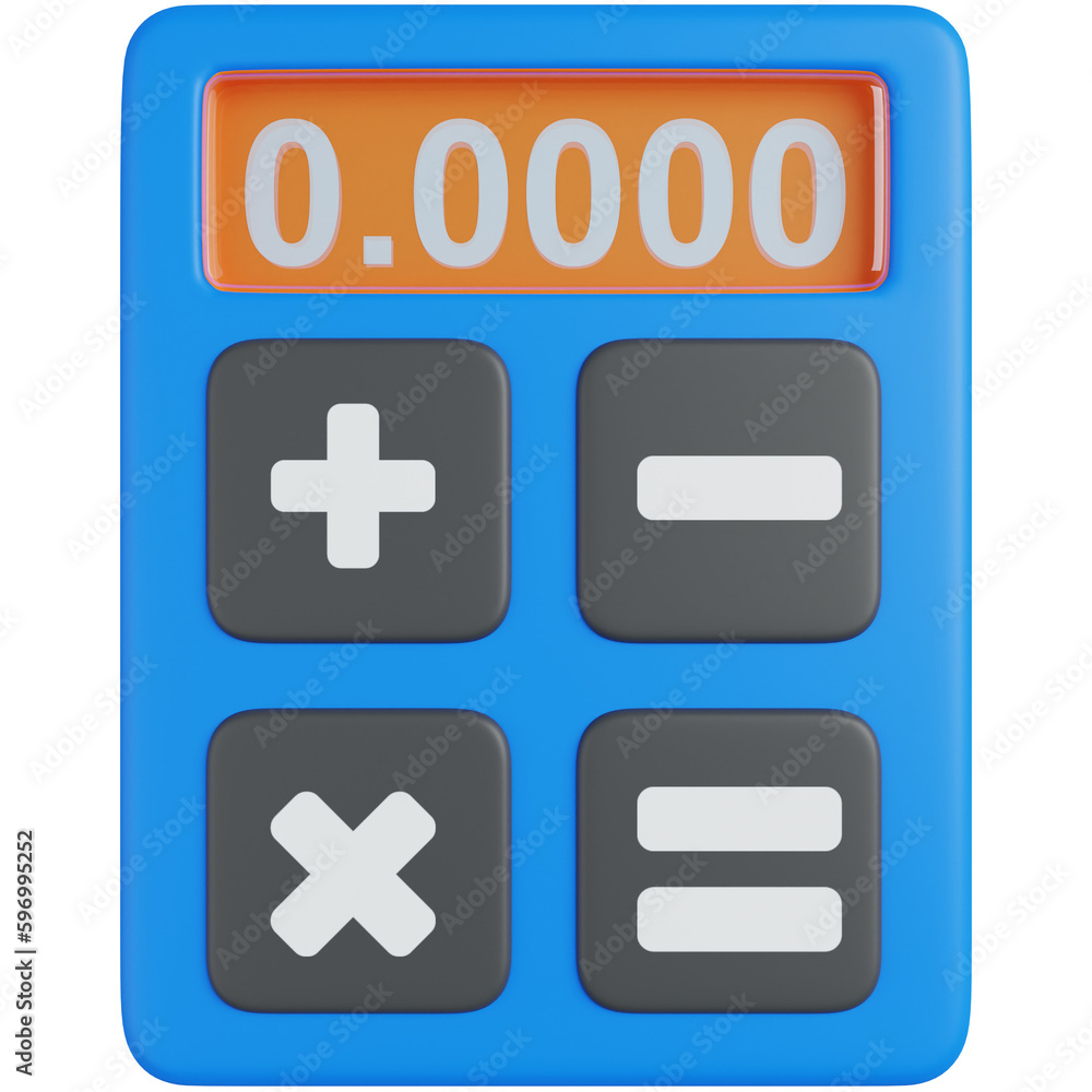 Calculator 3D Icon Calculator 3D Icon