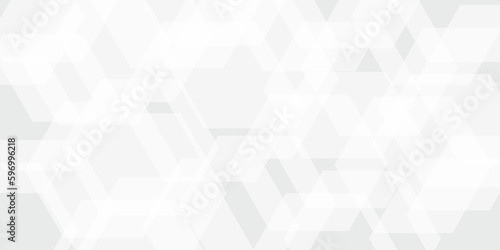 Abstract background with Hexagons and Triangles Seamless Pattern and geometric in vector design .Science Technologic Hexagonal Pattern Light Conceptual Illustration and website banner and graphic art