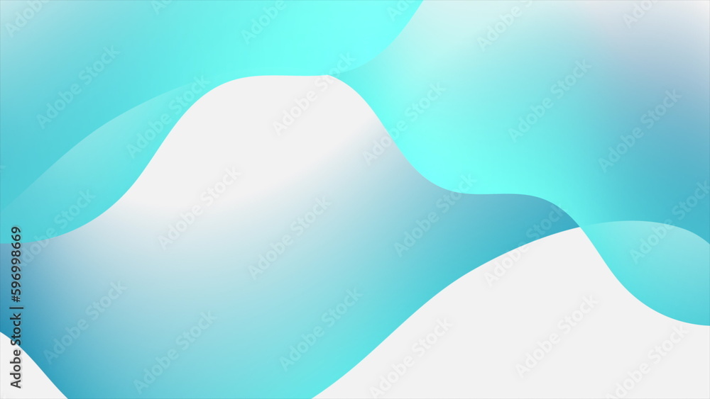 Light blue smooth glossy waves abstract background Light blue smooth glossy waves abstract background