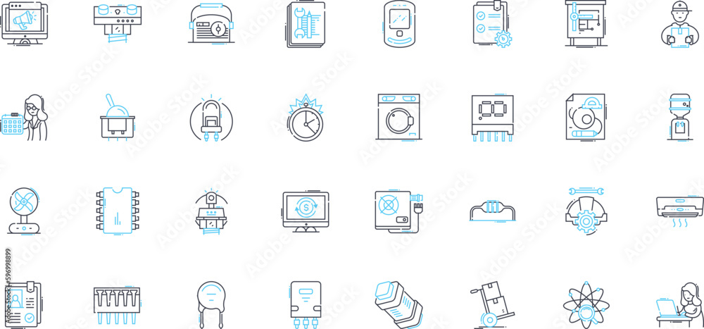 Equipment gear linear icons set. Tools, Machinery, Instruments, Implements, Gadgets, Apparatus, Accessories line vector and concept signs. Devices,Hardware,Compnts outline illustrations Generative AI Equipment gear linear icons set. Tools, Machinery, Instruments, Implements, Gadgets, Apparatus, Accessories line vector and concept signs. Devices,Hardware,Compnts outline illustrations Generative AI