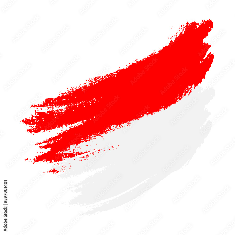 Premium indonesia flag brush grunge vector image Premium indonesia flag brush grunge vector image