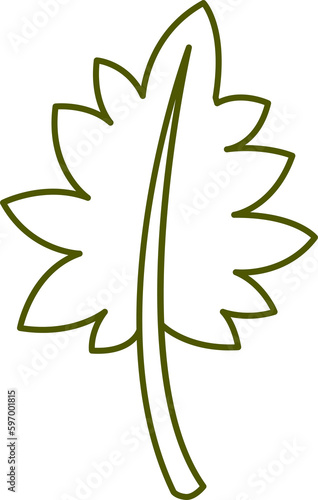 leaf line illustration