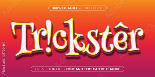 red trickster 3d editable text effect