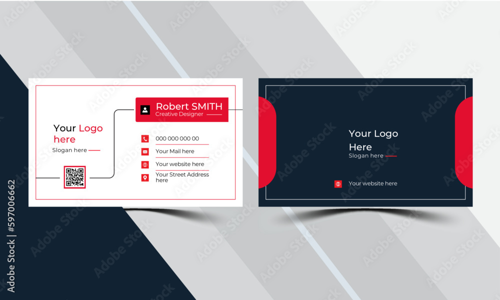 creative modern name card and business card and Set of modern business card print templates. Personal visiting card with company logo. Vector illustration. creative modern name card and business card and Set of modern business card print templates. Personal visiting card with company logo. Vector illustration.