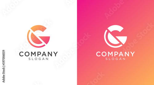 Letter G logo design for various types of businesses and company. colorful, modern, geometric letter g logo