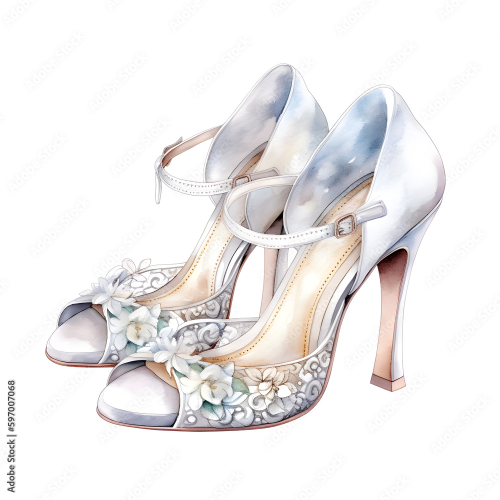 Watercolor Wedding Shoes Clipart Cute love Wedding Clipart Wedding