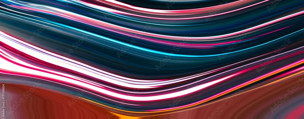 Multi color wavy pattern in black background design for party, banner, cover, print, promotion, sale, greeting, ad, web, page, header, landing, social media