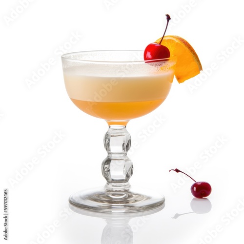 Painkiller cocktail Isolated on White. Generative AI