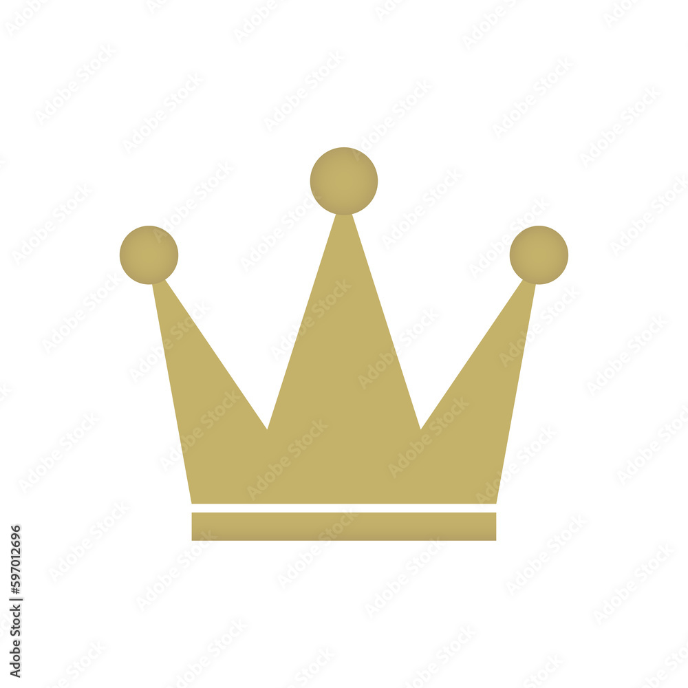 Royal crown symbol vector icon. Royal crown symbol vector icon.