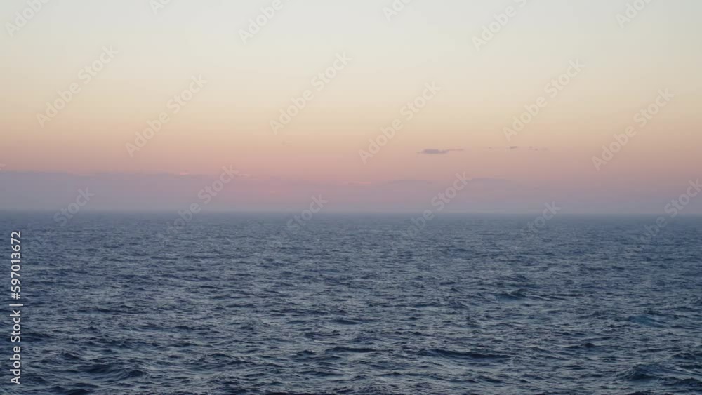 4K Timelapse Of Colorful Sun Setting Over The Ocean Horizon 4K Timelapse Of Colorful Sun Setting Over The Ocean Horizon