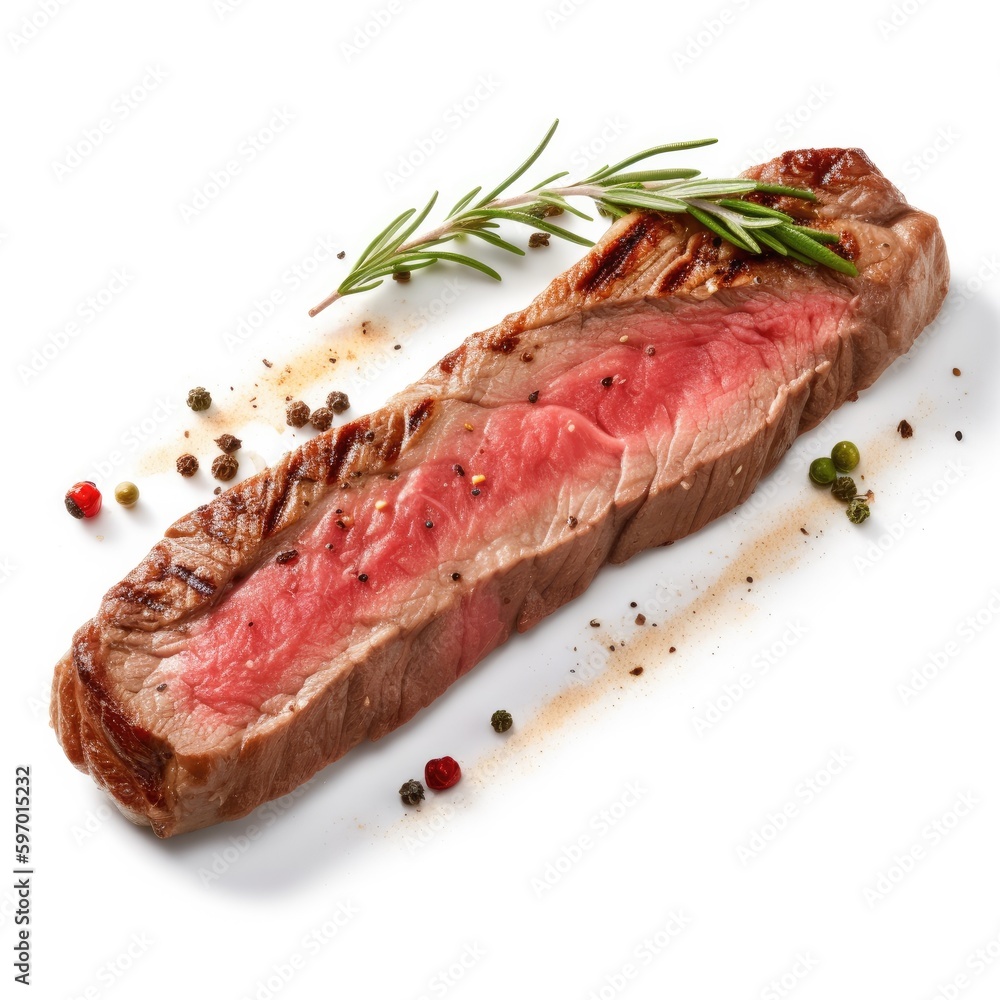 Bone-in Strip Loin Steak. Generative AI