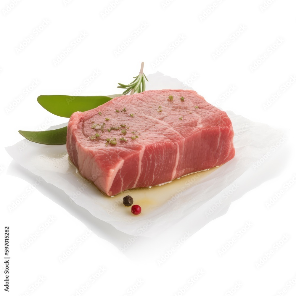 Cube Steak tenderized Round Steak. Generative AI Cube Steak tenderized Round Steak. Generative AI