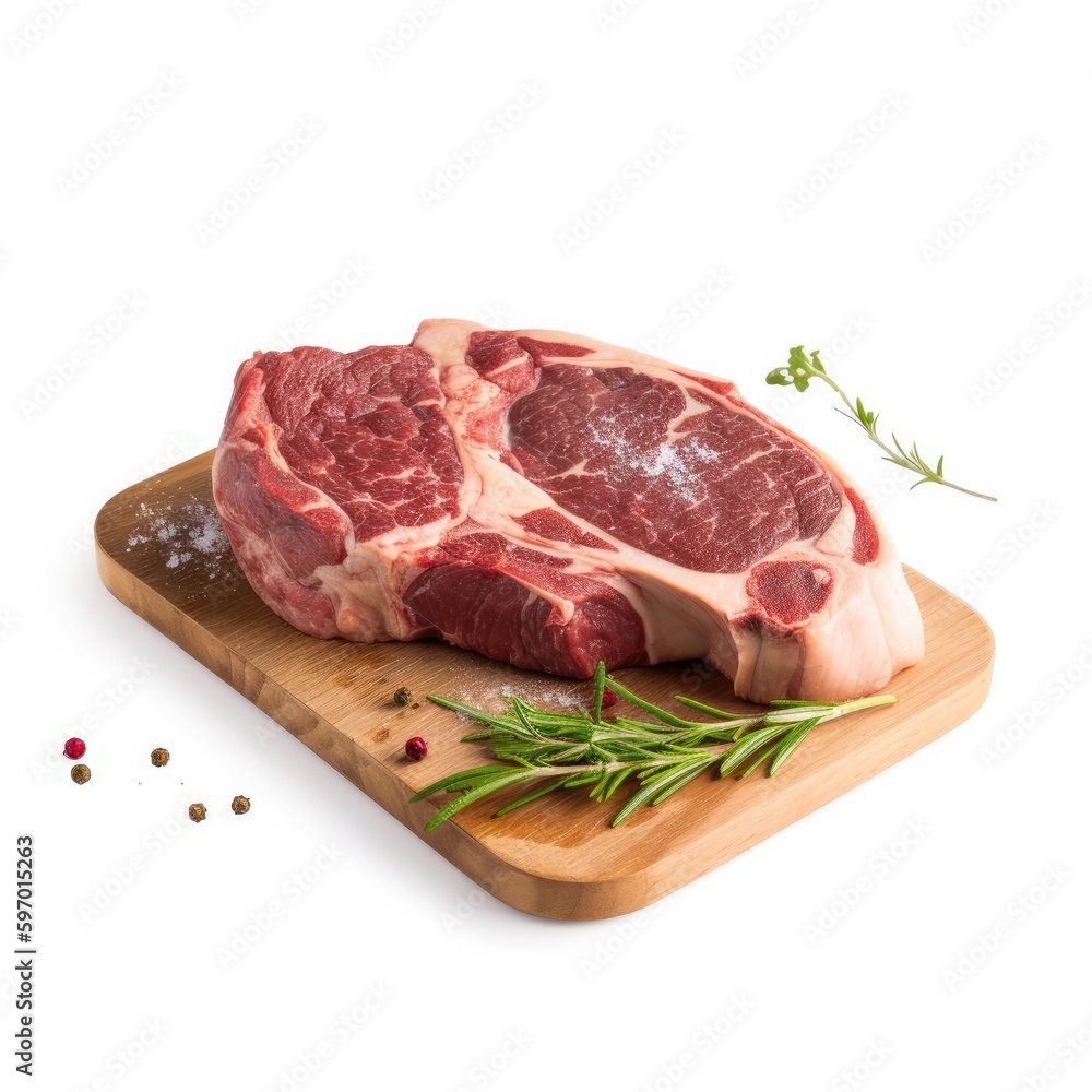 Cross Rib Steak Shoulder Steak. Generative AI