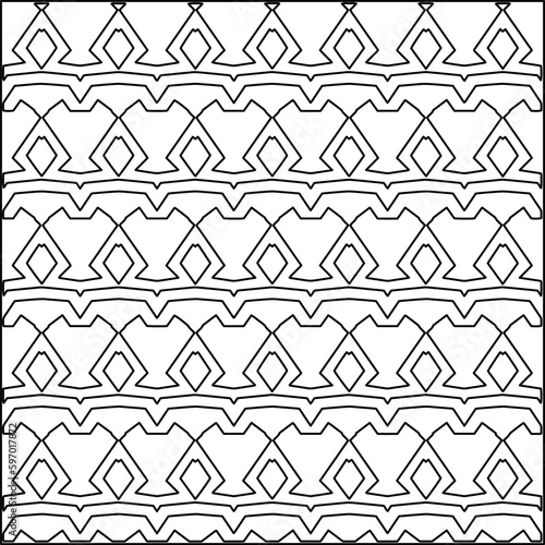 Seamless pattern. Modern stylish texture. Composition from regularly repeating geometrical element. Black and white pattern for web page, textures, card, poster, fabric, textile.
