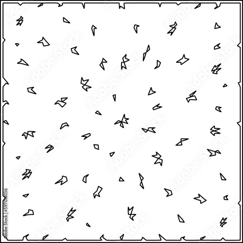  Seamless pattern. Modern stylish texture. Composition from regularly repeating geometrical element. Black and white pattern for web page, textures, card, poster, fabric, textile.