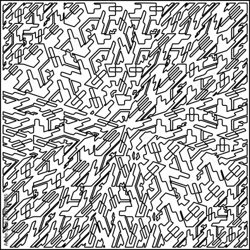  Seamless pattern. Modern stylish texture. Composition from regularly repeating geometrical element. Black and white pattern for web page, textures, card, poster, fabric, textile.