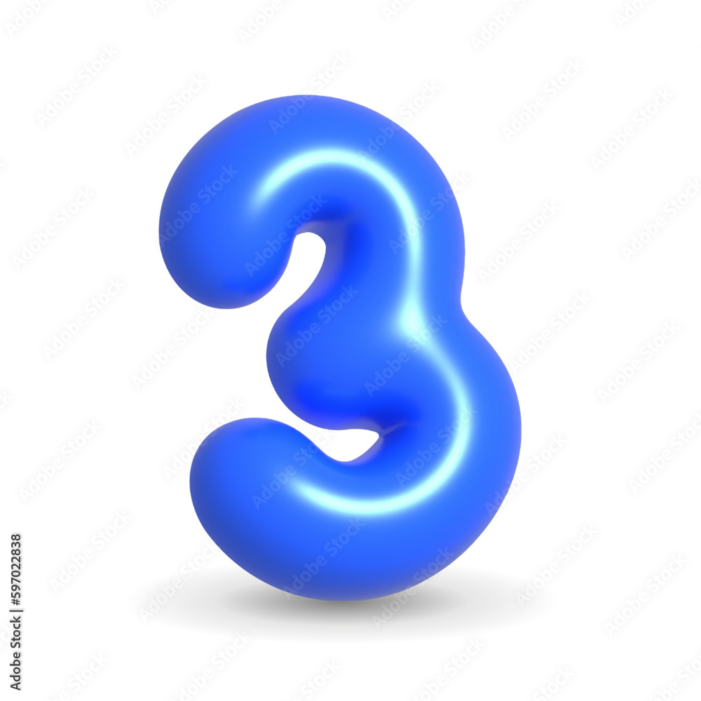 Colorful, luxury and glossy Navy blue balloon number three. 3d realistic design illustration isolated on white background. For Birthday cake, Sales, Happy Birthday. Colorful, luxury and glossy Navy blue balloon number three. 3d realistic design illustration isolated on white background. For Birthday cake, Sales, Happy Birthday.