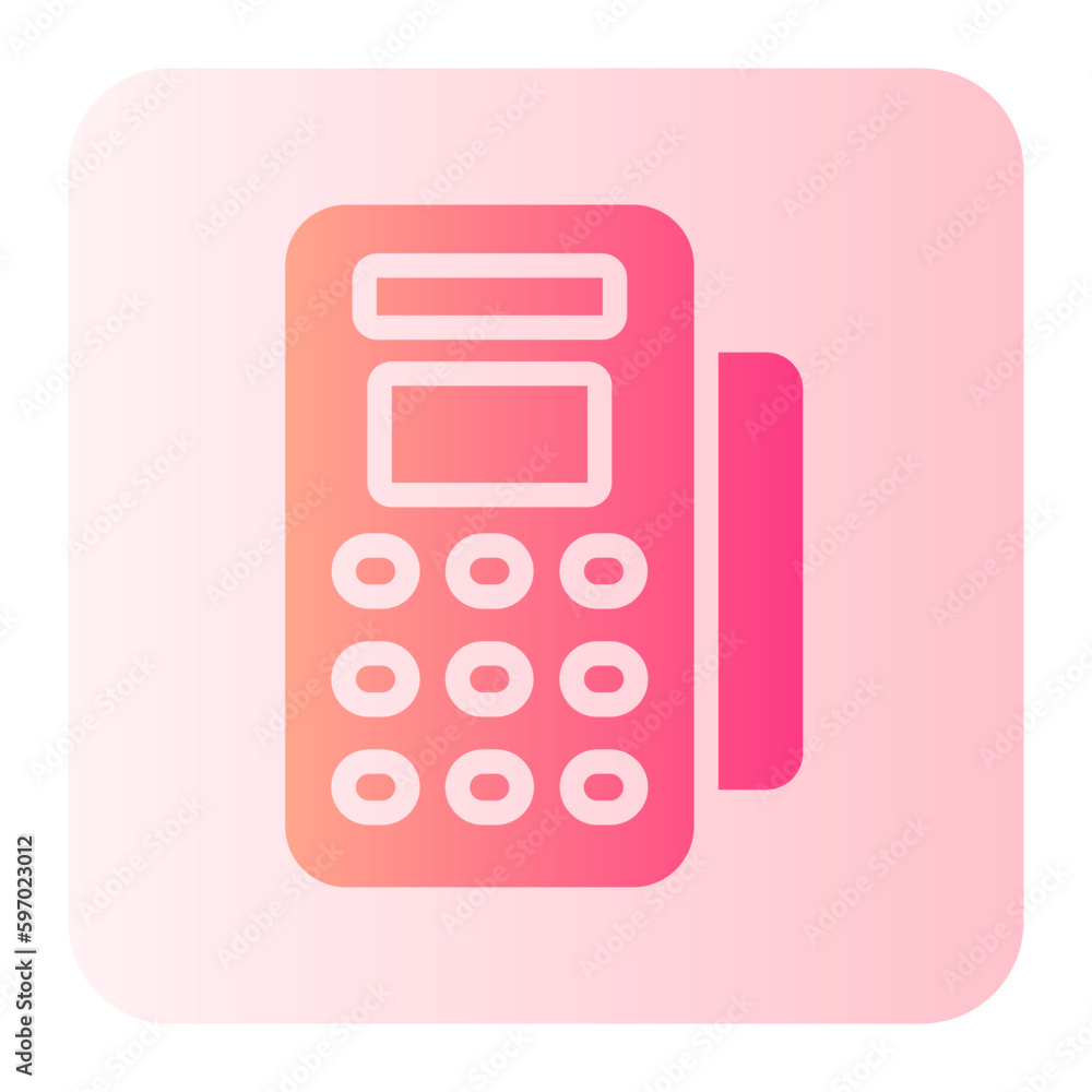 cash register gradient icon cash register gradient icon