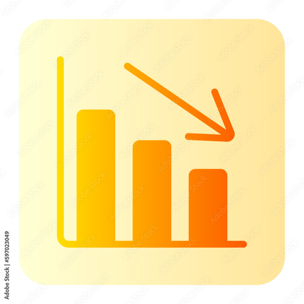 decrease gradient icon decrease gradient icon
