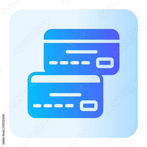 credit card gradient icon