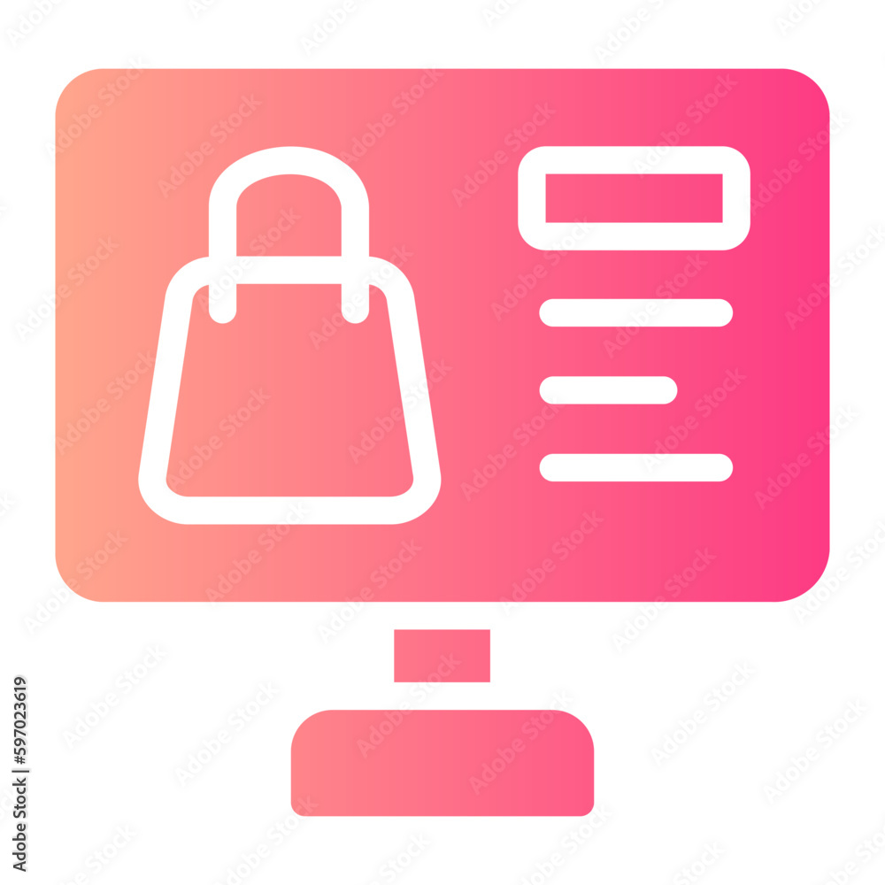 computer gradient icon computer gradient icon