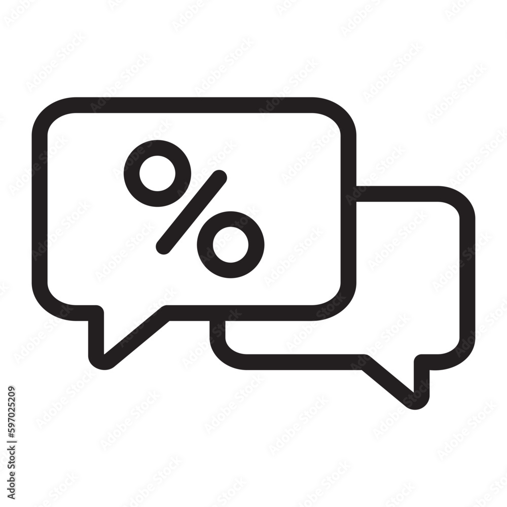 bubble chat line icon bubble chat line icon